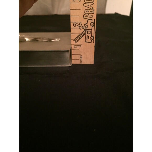 Vtg Collector Rex Playing Cards In Heavy Silvertone Box Unsealed Deck Tax Stamp - Picture 11 of 11